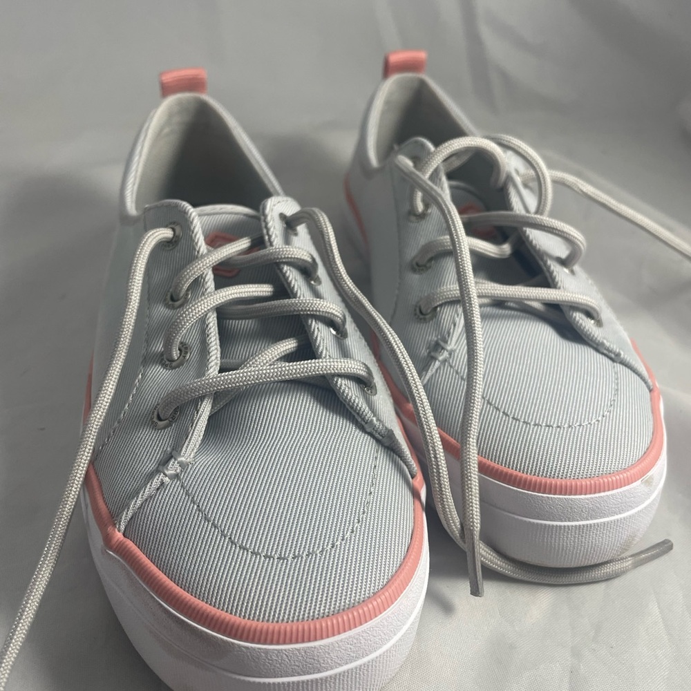 Sperry Gray and Pink Casual Sneakers